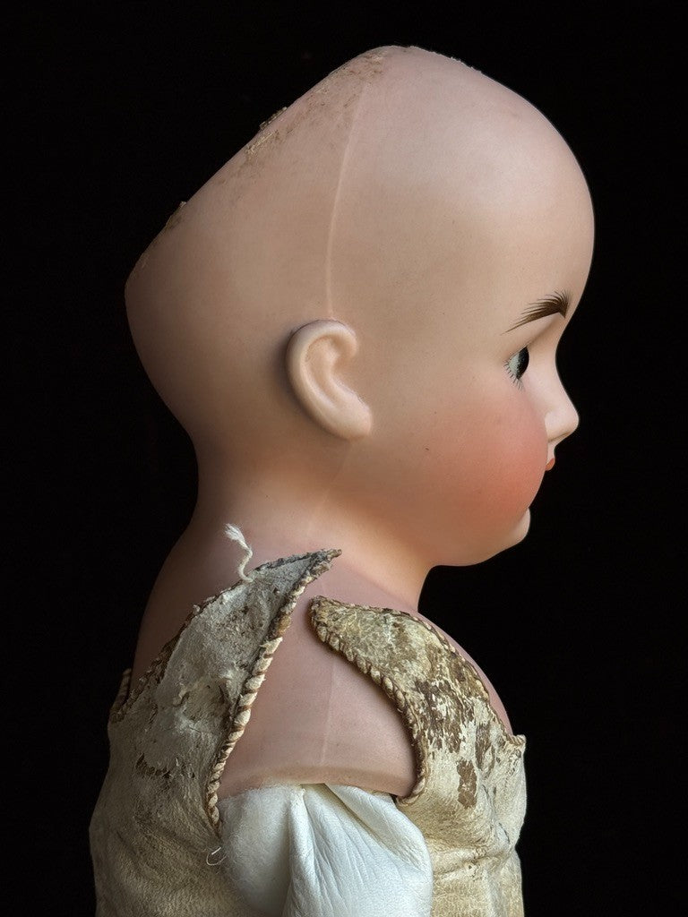 Antique German 21” ABG Alt Beck & Gottschalk Turned Bisque Shoulder Head Doll