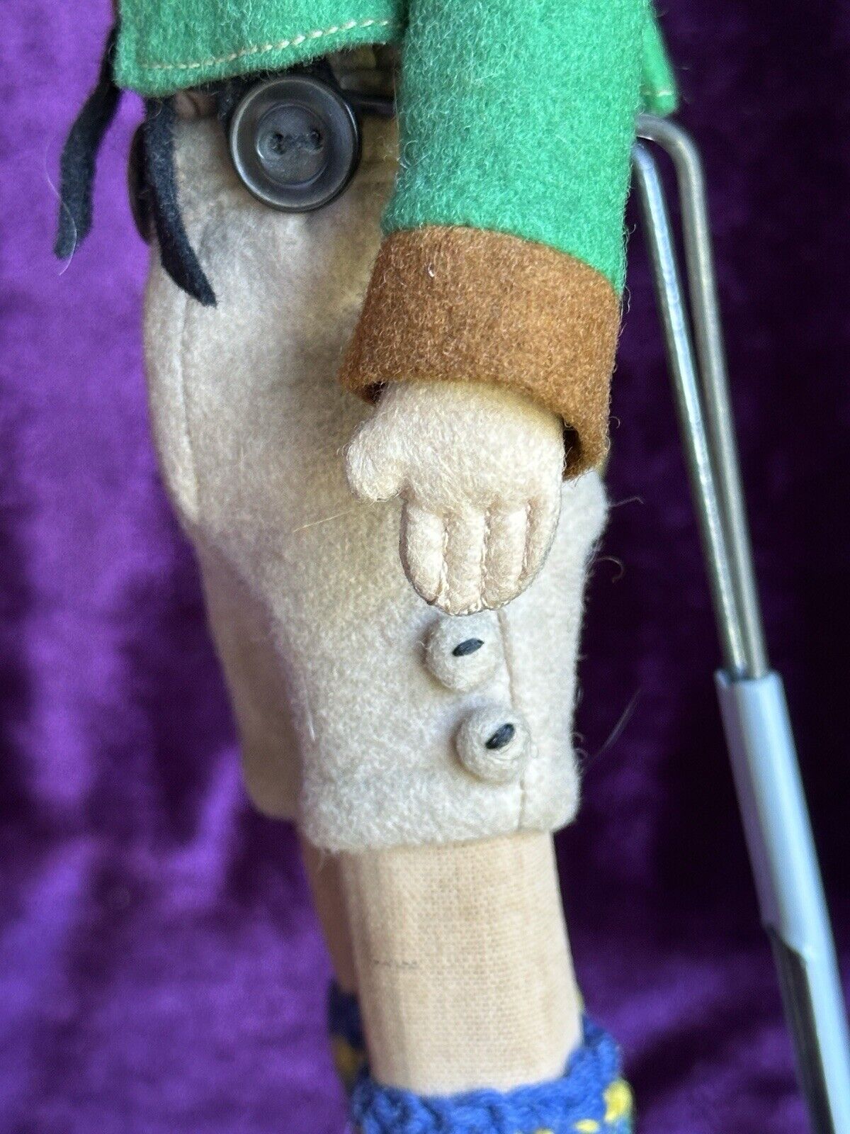 Vintage Italian 9” Lenci Mascotte Felt Cloth Alpine Boy Doll