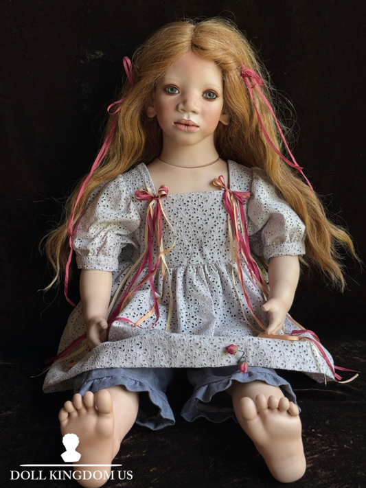Lifelike Annette Himstedt 26” Porcelain Doll MELA New in Box LE 90 Certificate
