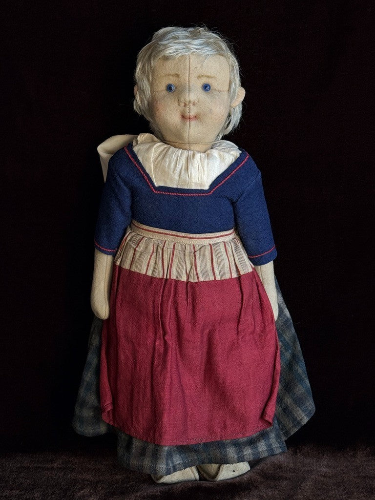 Rare Antique German 18.5” All Original Steiff Dutch Girl Doll