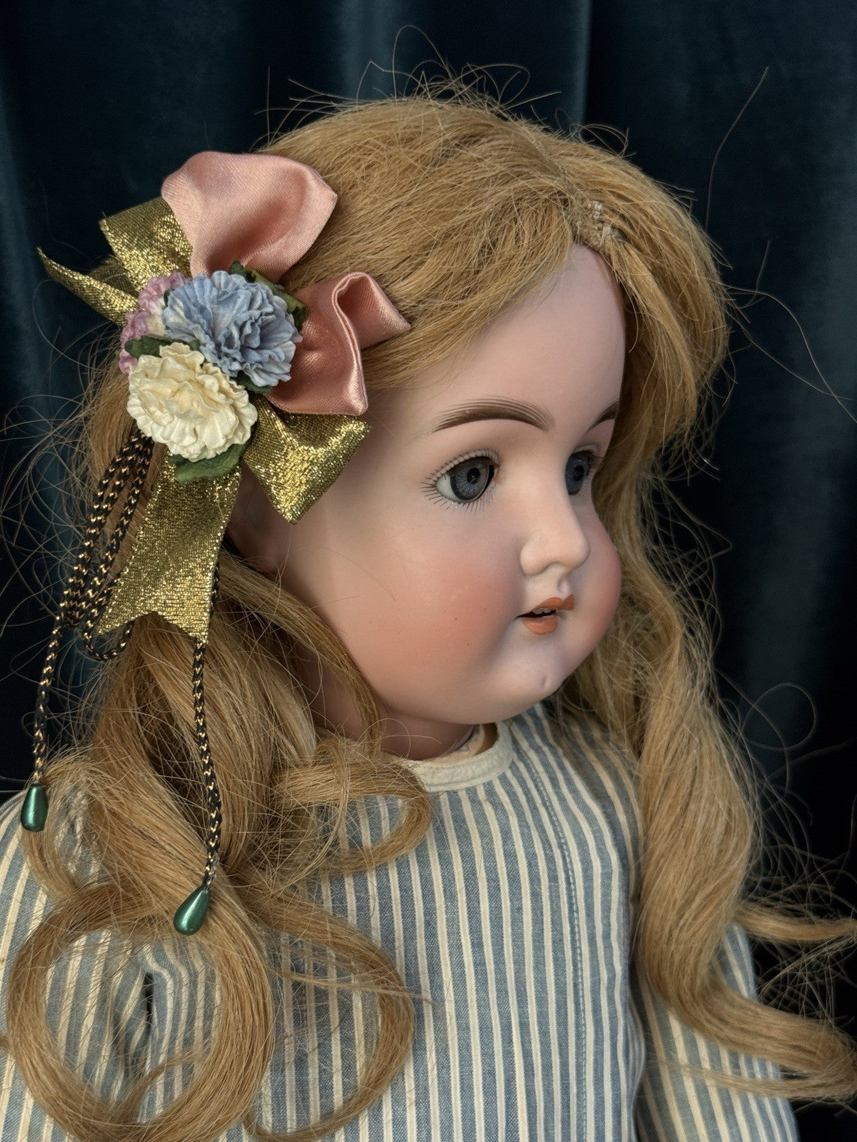 Antique German Karl Hartmann 25” Doll Bisque Head Composition Body