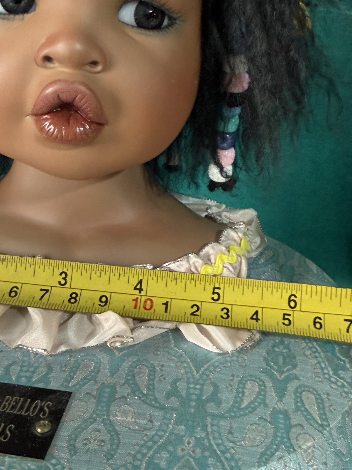 Collectible Porcelain Artist Dark Complexion Doll “Jolie” Yolanda Bello (Bust)