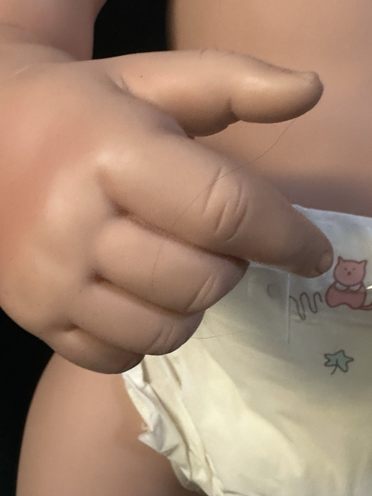 Collectible Vinyl Baby Girl Doll by Fayzah Spanos 24”