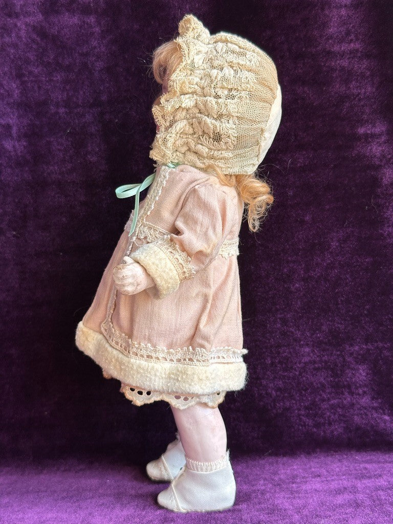 Antique German 9.5” Armand Marseille 975 Bisque Head Toddler Doll