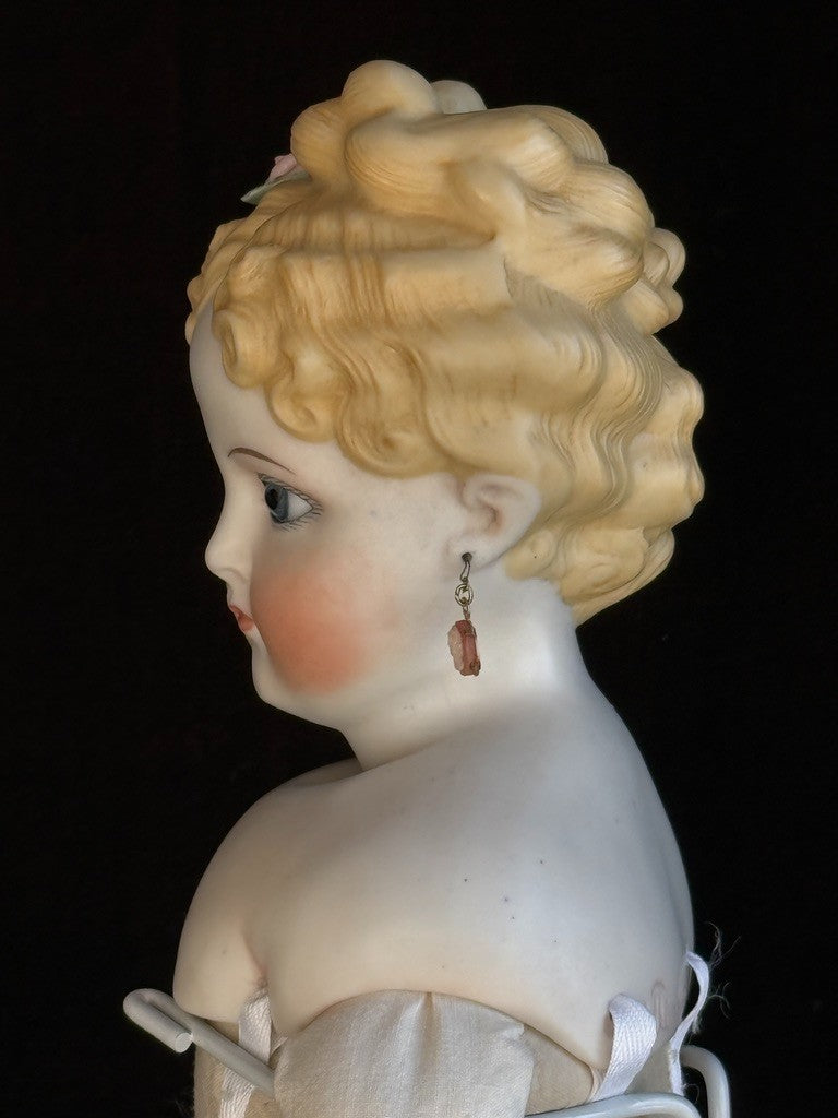 Vintage 1967 Reproduction of Turned Bisque Head Parian 18.5” Fashion Lady Doll