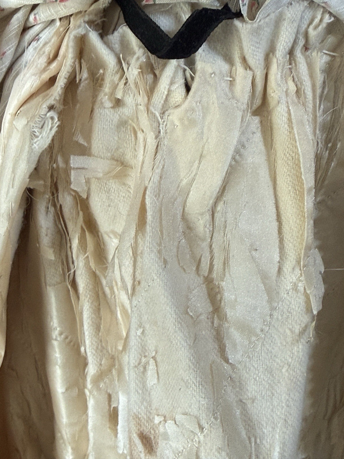 Unidentified Antique (?) Old Lady 26” Cloth/Leather Doll