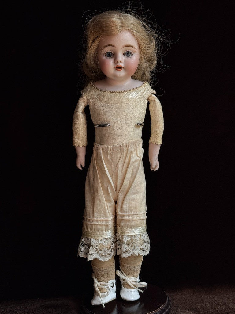 Early Antique German 13” Kestner 143 Bisque Shoulder Head Doll