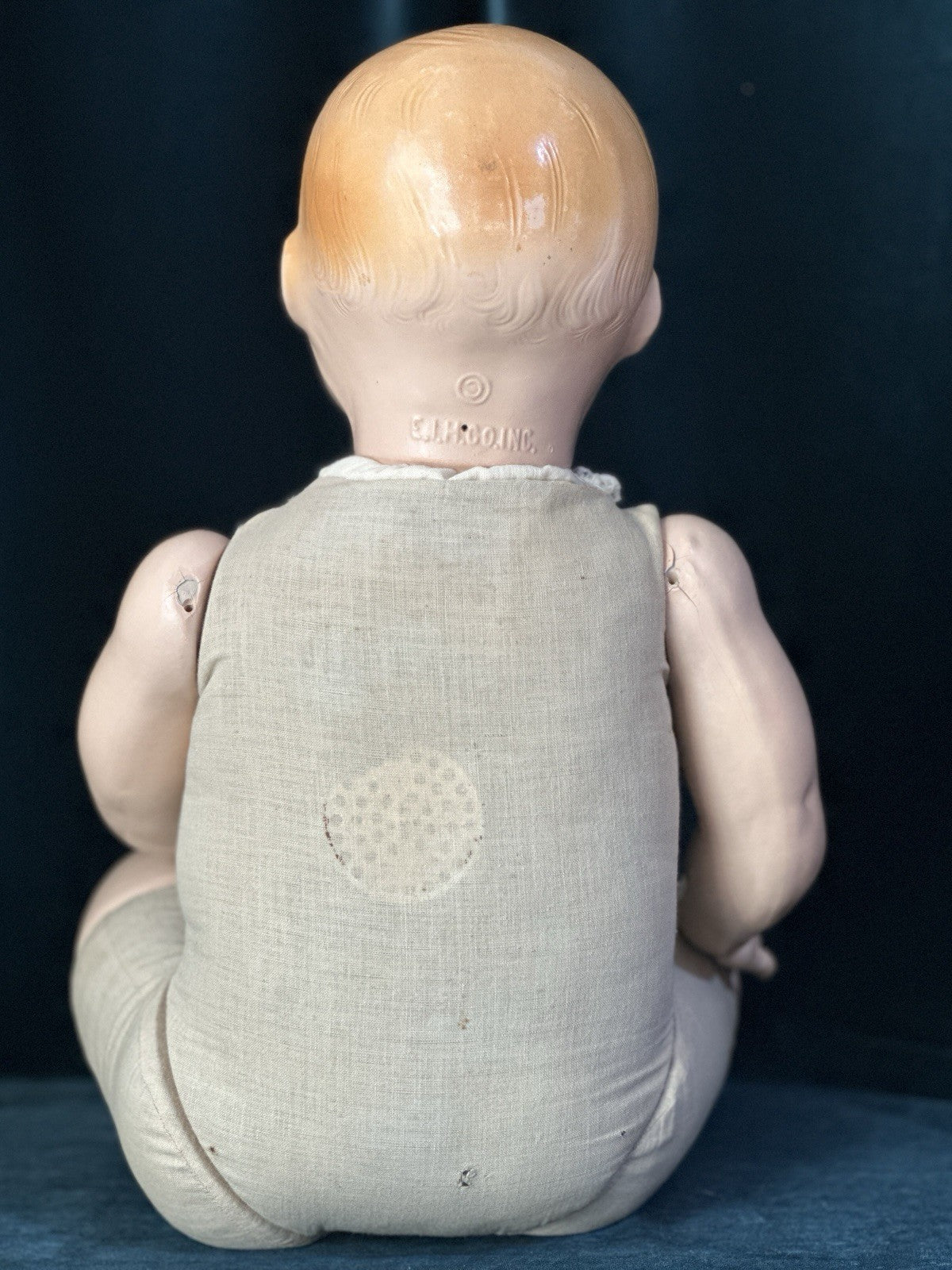 Large 26” Vintage American E.I.H Horsman Composition Doll Dimples