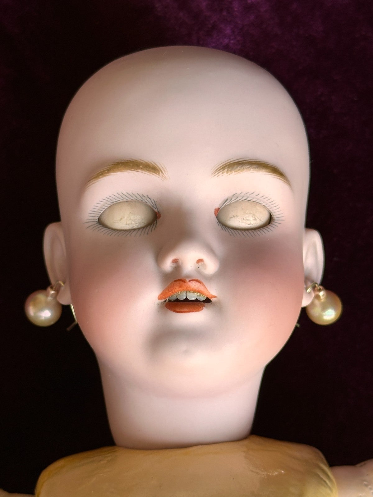 Antique German Kley Hahn Walkure 17.5” Doll Bisque Head Composition Body
