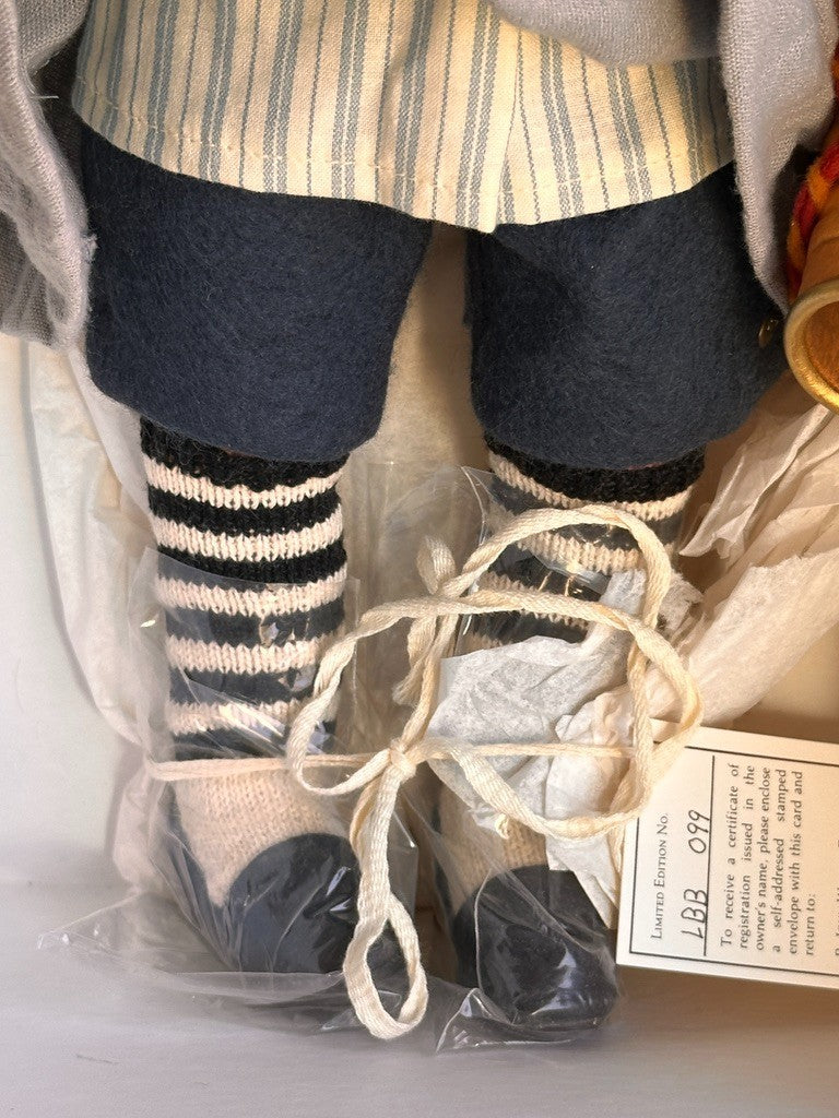 MINB John Wright 17" Little Boy Blue Cloth Felt Doll Nursery Rhyme Series LE 100