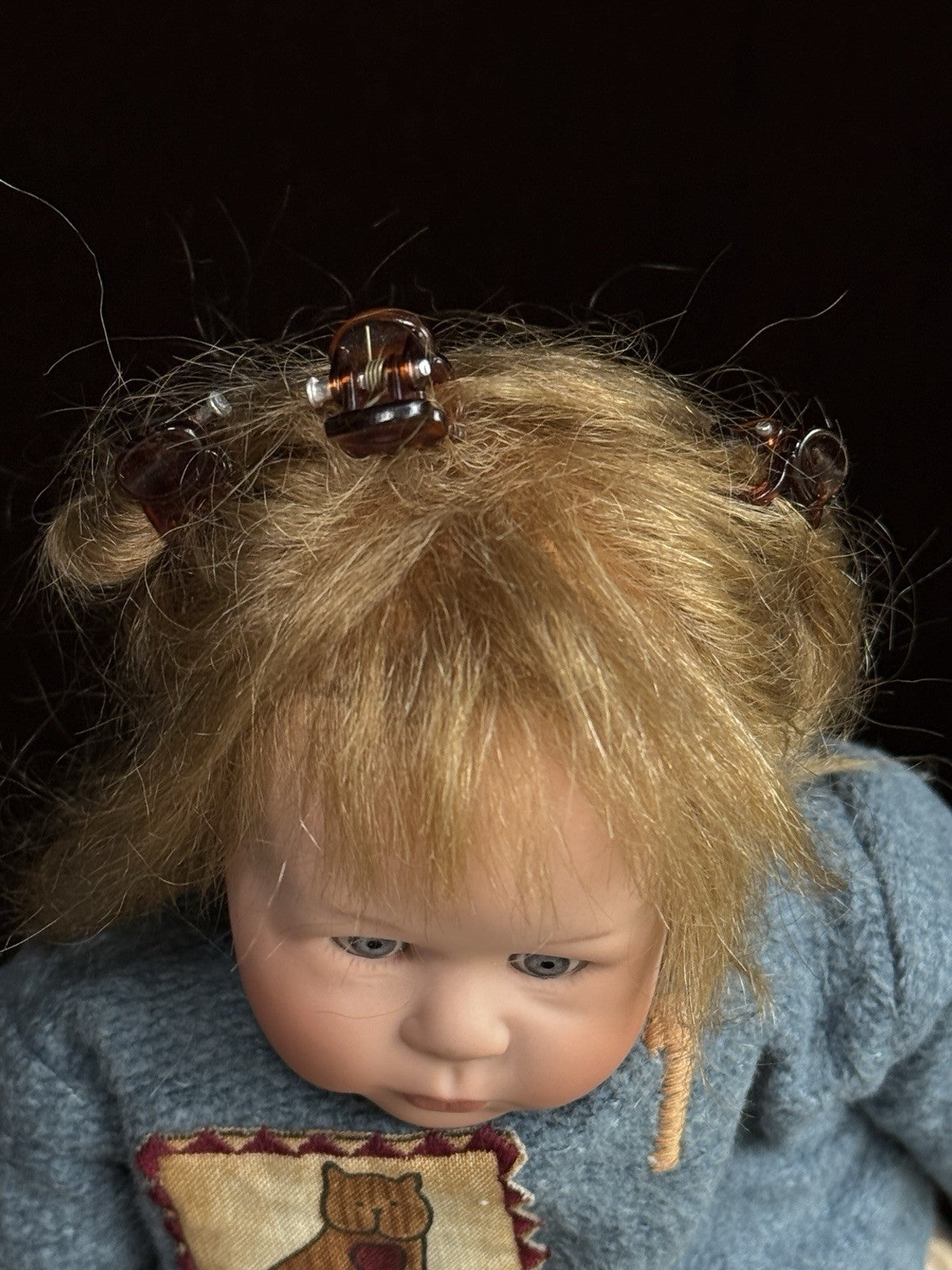 Collectible German 10” Wiltrud Stain Porcelain Alina Baby Doll LE 21