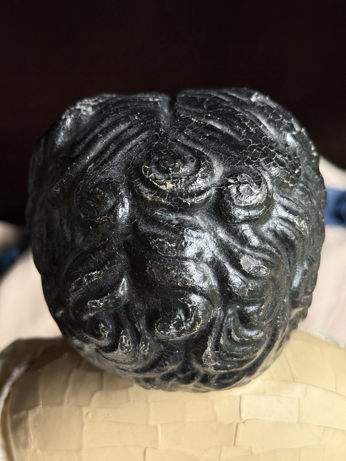 Antique American 26” Greiner Papier Mache Head #6 Doll Original Label