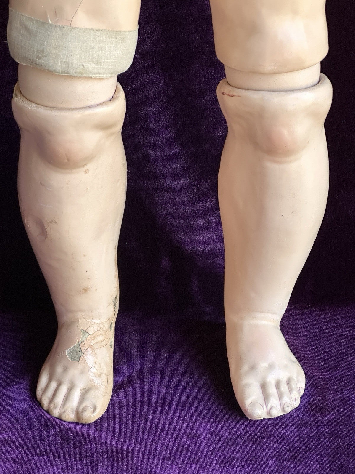 Vintage German Lifesize 31” Schutz-Marke 60 Celluloid Head Composition Body Doll