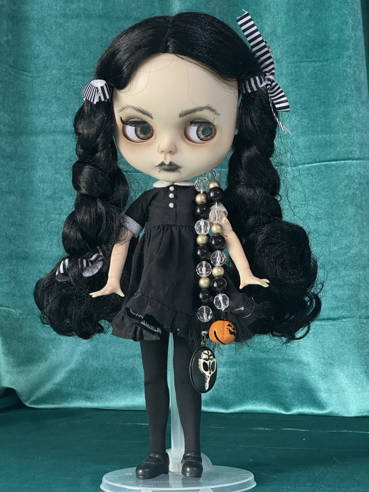 OOAK Custom Blythe 11” Artist BDJ Doll “Wednesday”