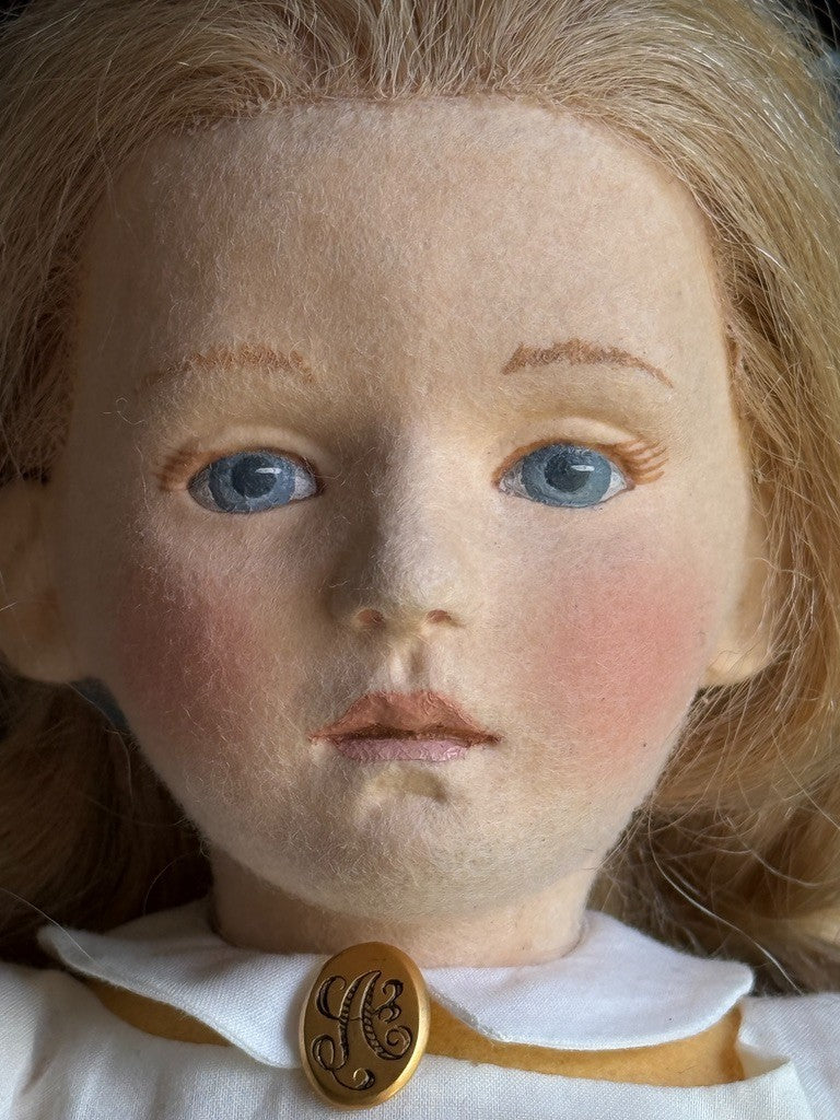John Wright 17" The Nursery Alice Cloth Felt Doll LE 250 in Box with Certificate