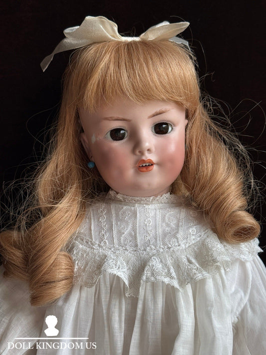 Rare Antique German 22” Simon Halbig Dep 1279 Bisque Head Doll