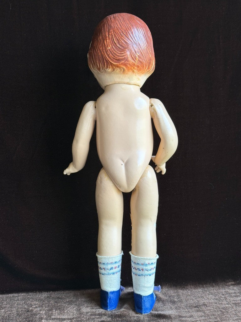 Unmarked Vintage American 17” Patsy Lou Composition Doll