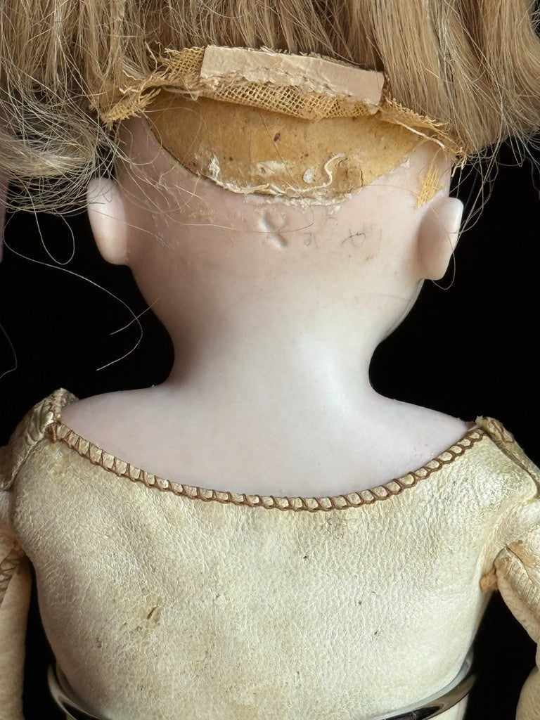 Early Antique German 13” Kestner 143 Bisque Shoulder Head Doll