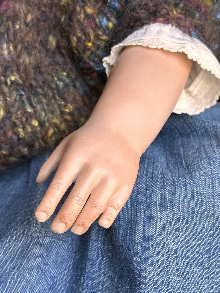 OOAK Collectible 24” Porcelain Cloth Heidi Plusczok Doll