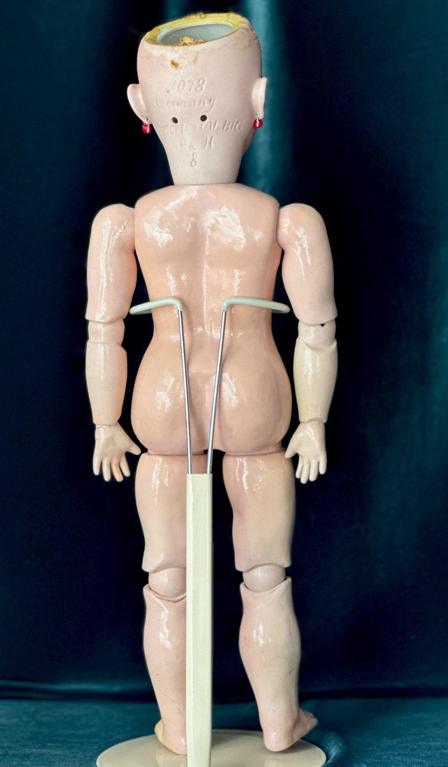 Antique German Simon Halbig Mold 1078 19” Doll Bisque Head Composition Body