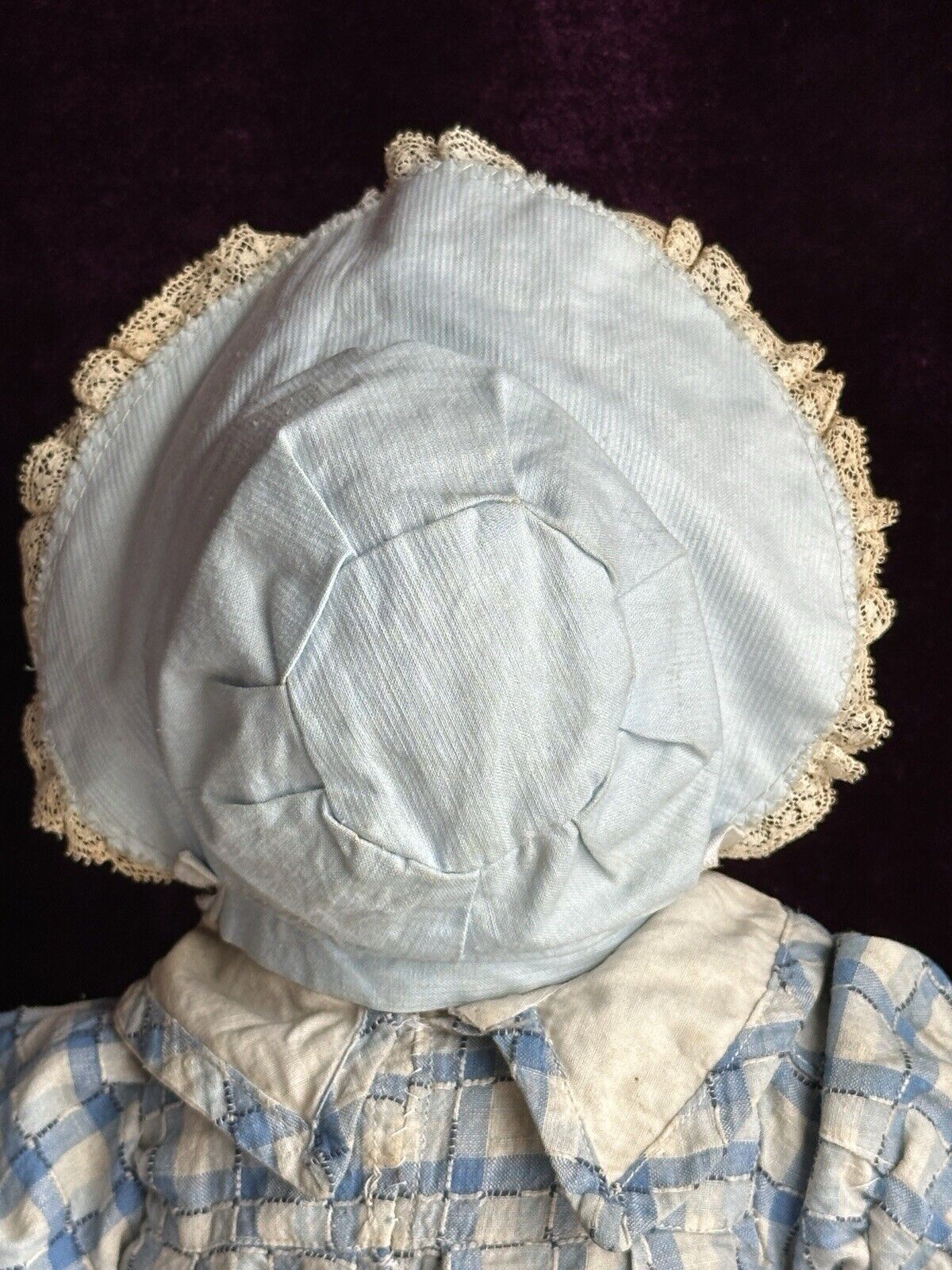 Antique American 15” Bruckner Babyland Lithograph Cloth Girl Doll