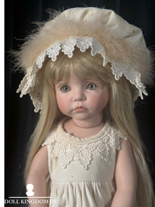 Collectible All Porcelain 24” Doll by Linda Rick The Doll Maker