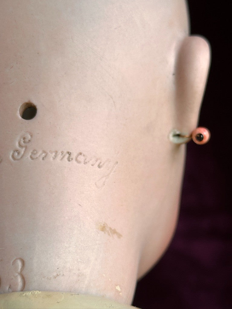 Rare Antique German  21" Franz Schmidt 53 Bisque Head Doll