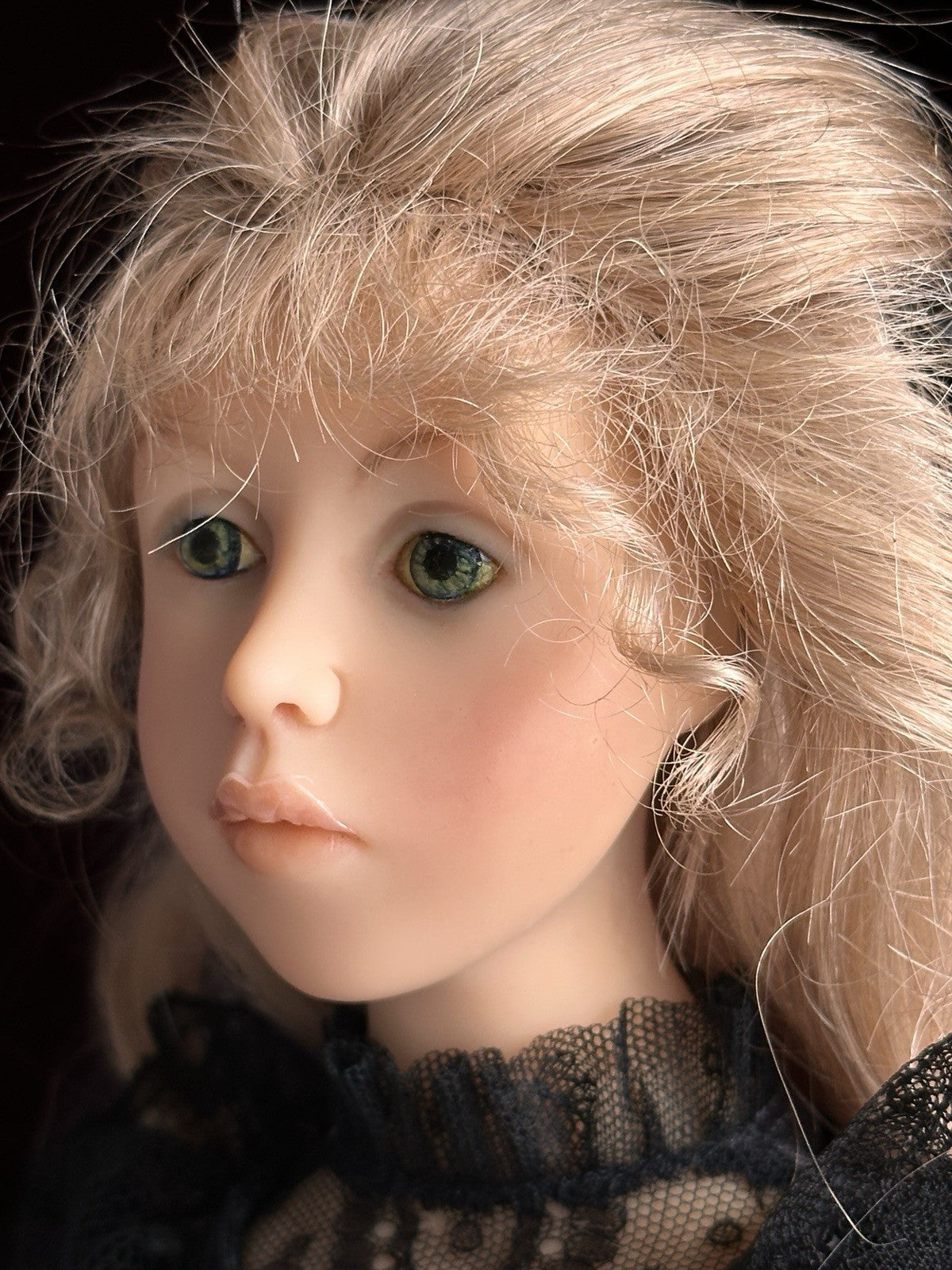 Collectible French Heloise 21.5” Resin/Cloth Doll