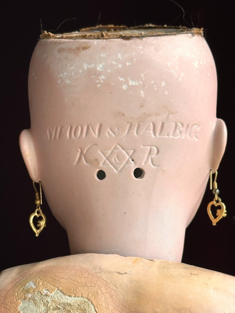 Large Antique German 28" Simon & Halbig Kammer & Reinhardt 73 Bisque Head Doll