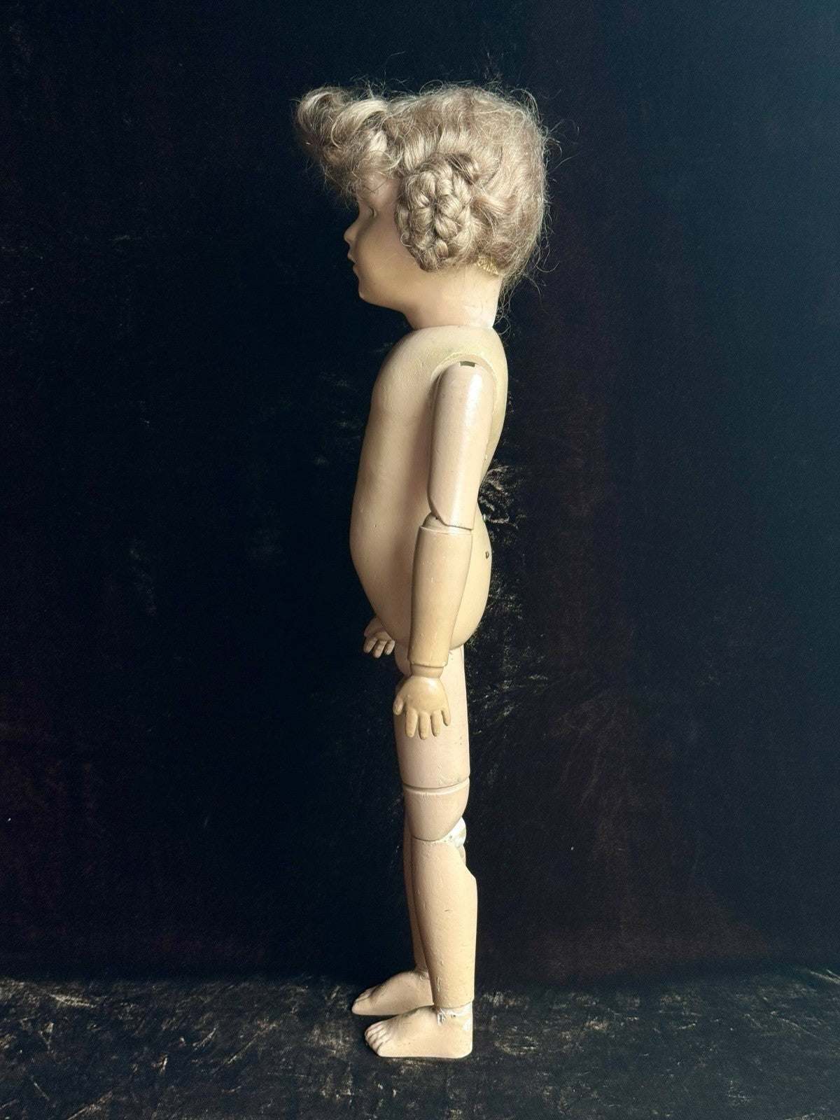 Large Antique American 21” Schoenhut 308 Series Wooden Girl Doll