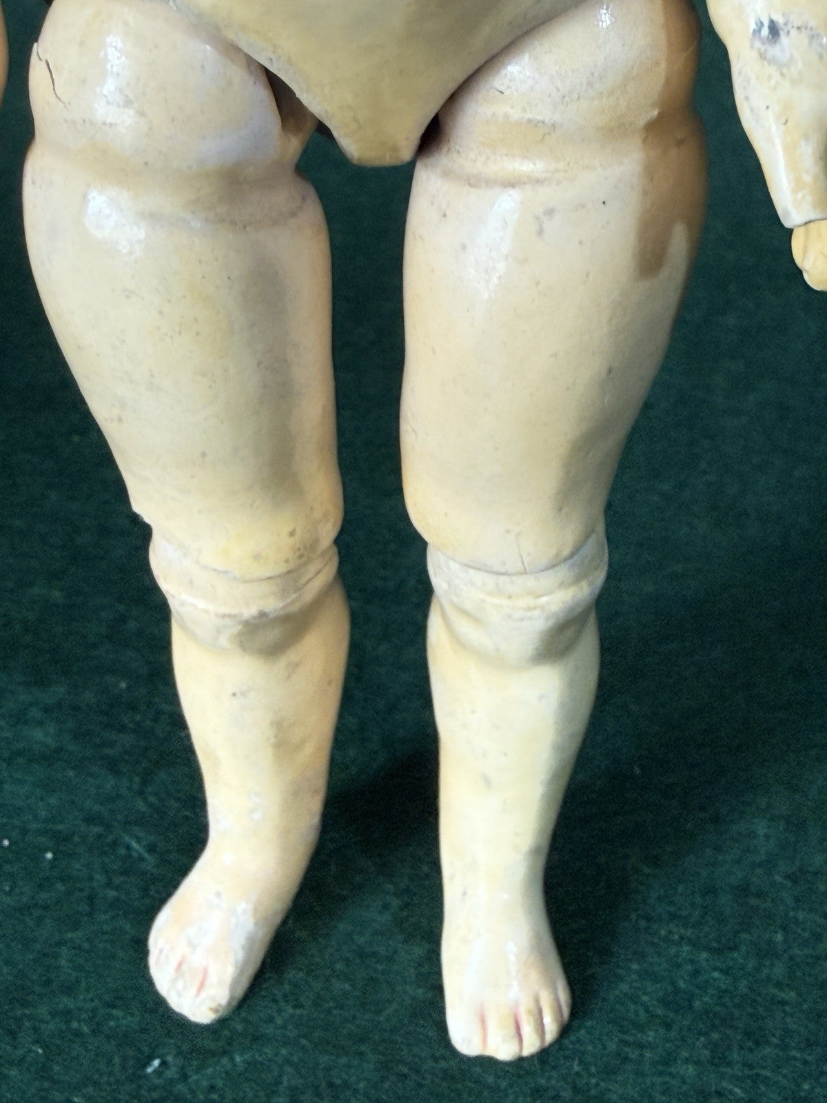 Antique German 8.5” Gebruder Heubach Bisque Head Character Boy Doll