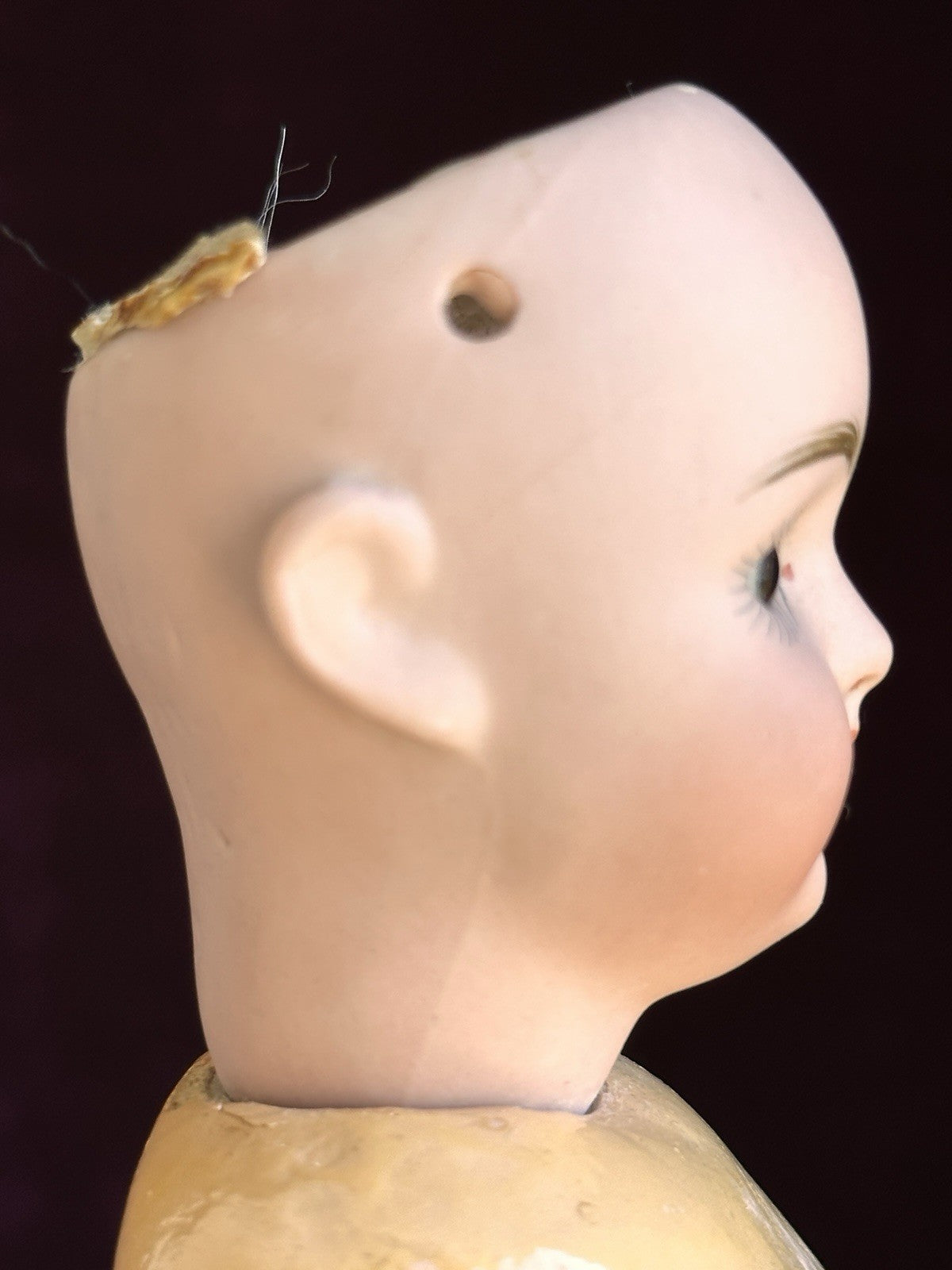 Petite Antique German 9.5” Catterfelder Puppen Fabrik 502 Bisque Head Doll