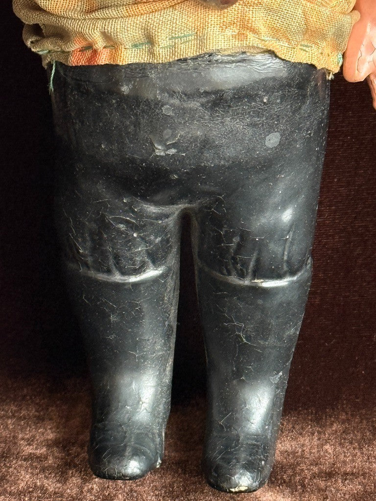 Very Rare Antique American 11.5" Composition Ideal Uneeda Advertising Boy Doll