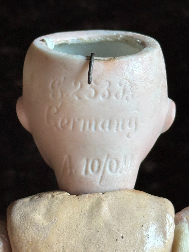 Antique German Marseille Borgfeldt 253 Googly Eyes Nobbi Kid Bisque Head Doll