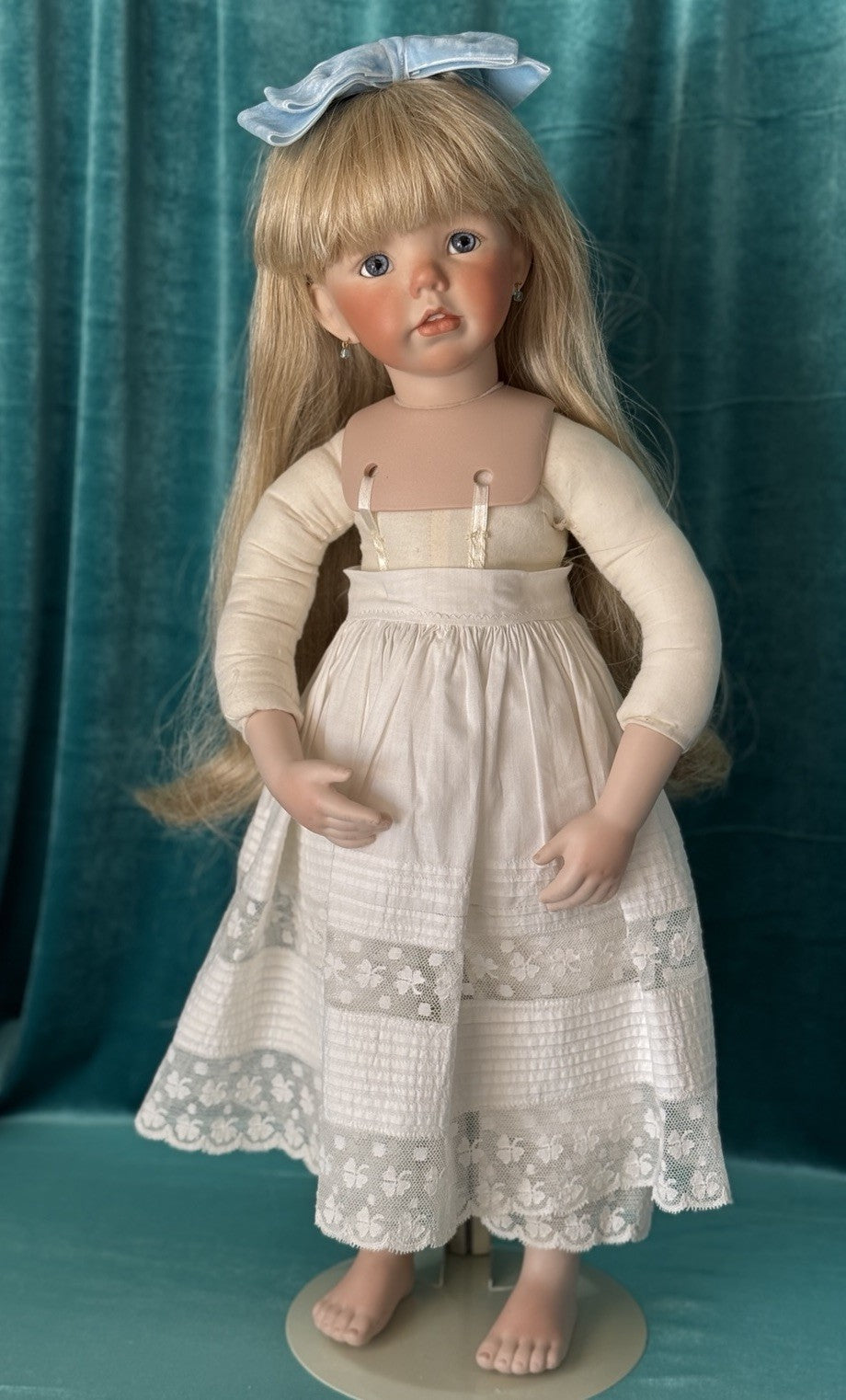 Reproduction Of “Jenny” (?) by Dianna Effner Mold Porcelain 21”Doll