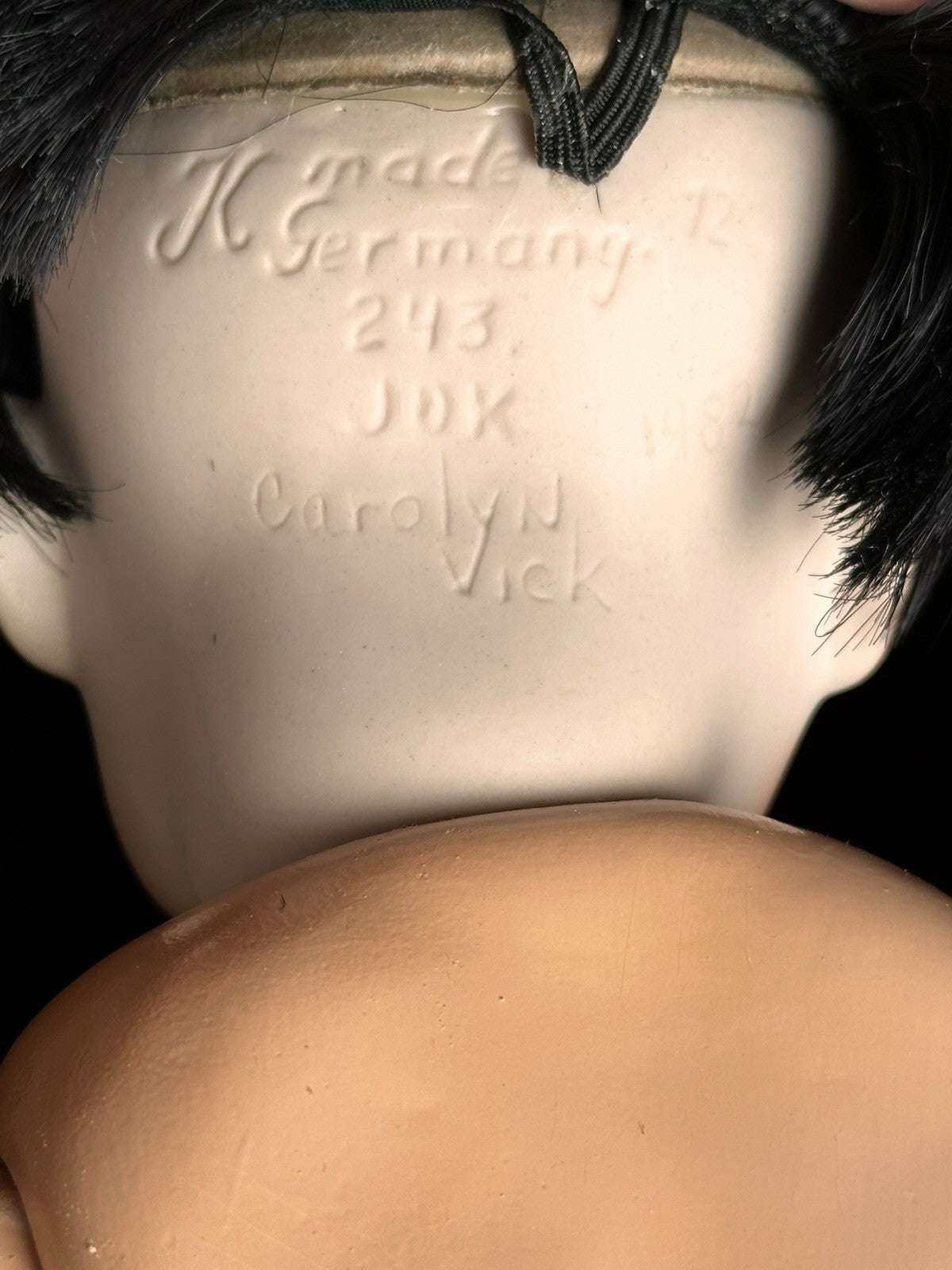 Vintage 16” Porcelain Repro. of Antique German Kestner JDK 243 Oriental Doll