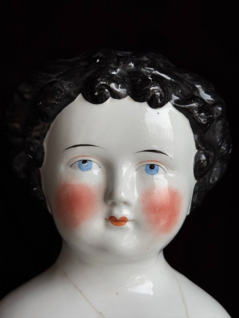 Rare Large Antique German 28” Dolly Madison China Head Doll