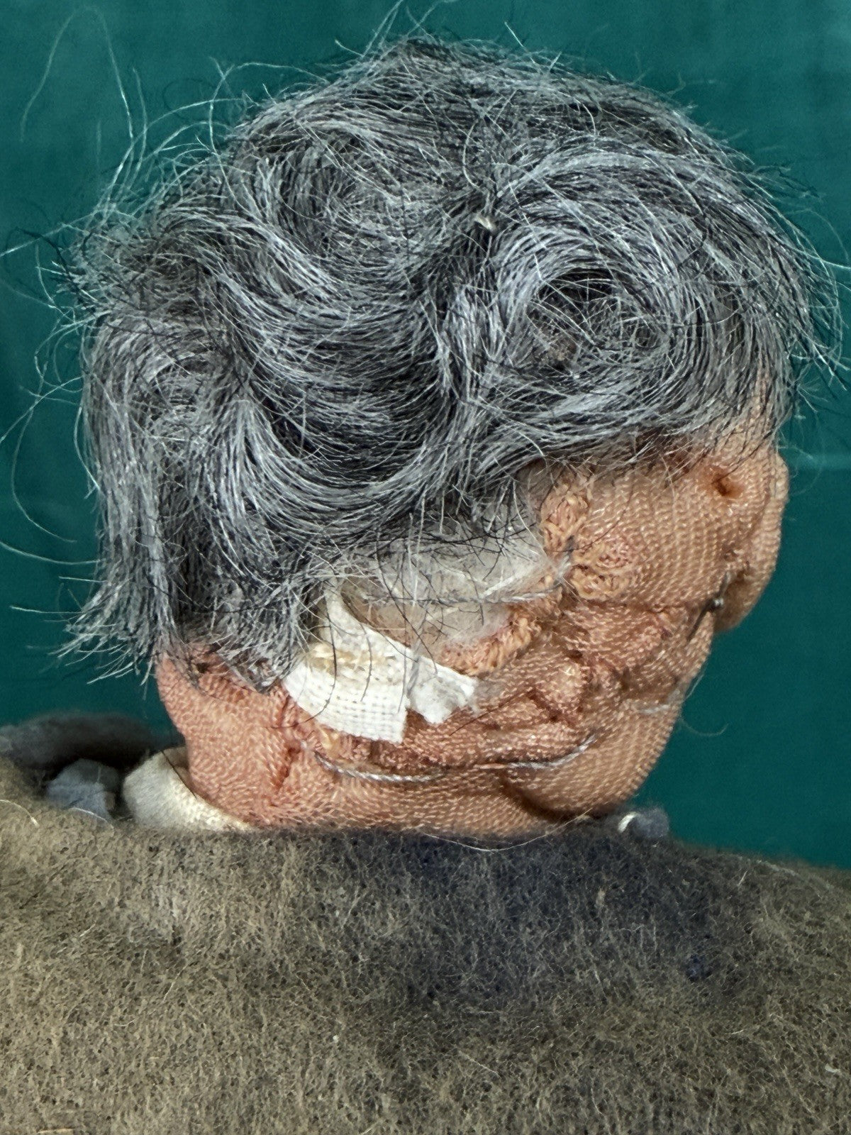 Lot Of 2 Antique 1940’s (?) French  Ravca Cloth  11.5” Dolls