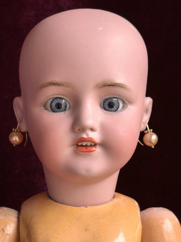 Antique German 20” Simon Halbig 1248 SANTA Doll Bisque Head French Body w/Crier