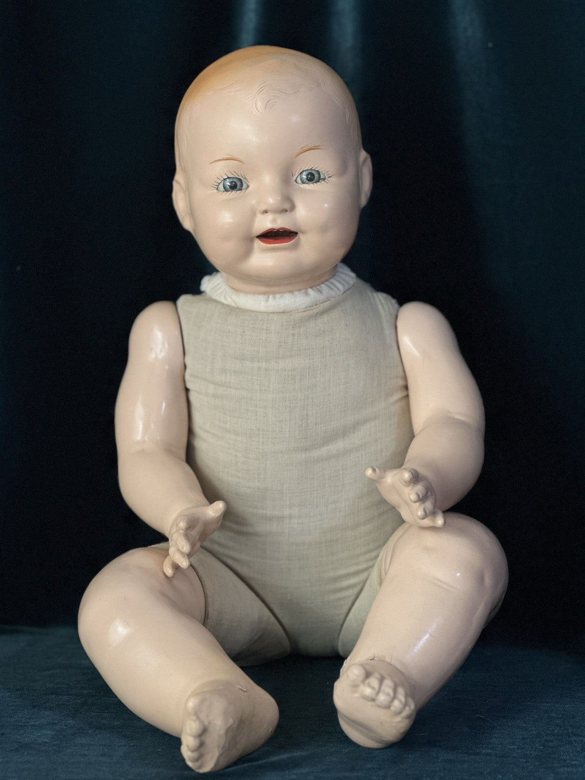 Large 26” Vintage American E.I.H Horsman Composition Doll Dimples