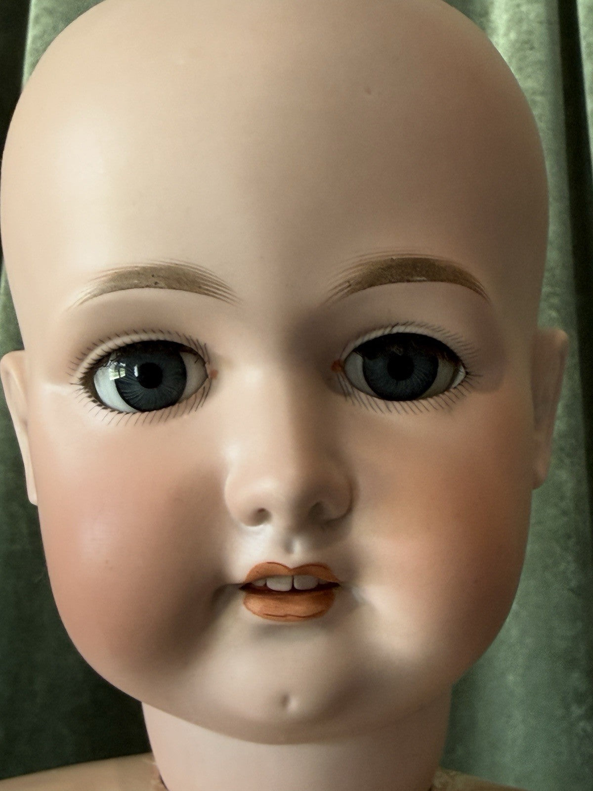 Large 34” Antique German Armand Marseille Doll Bisque Head Composition Body