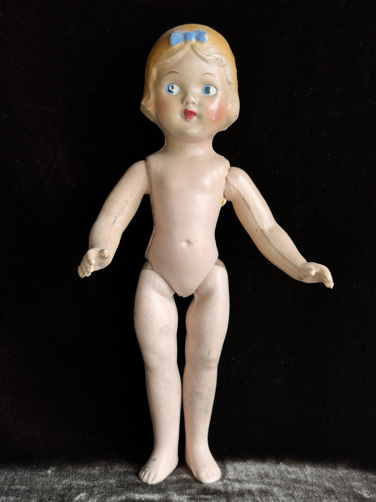 Vintage Unmarked Composition 14” Blonde Snow White Doll