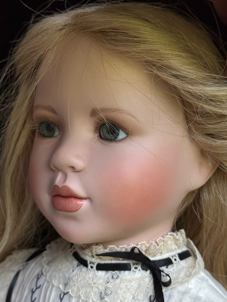 Collectible Porcelain 24” Linda Mason Julaine Doll LE 25 with Certificate Tag