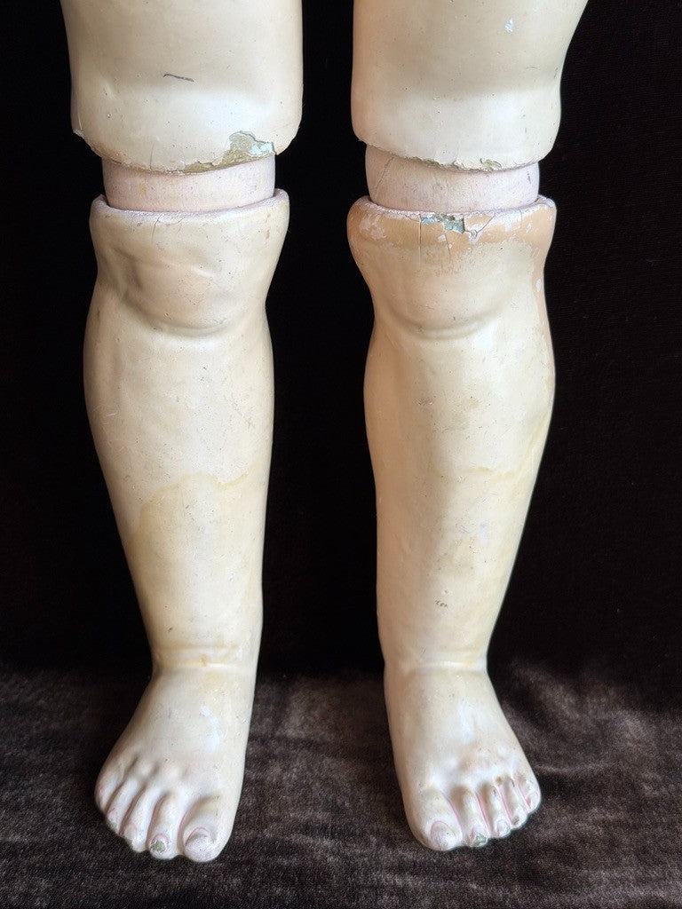 Antique German 28" Simon & Halbig Kammer & Reinhardt Bisque Head Doll