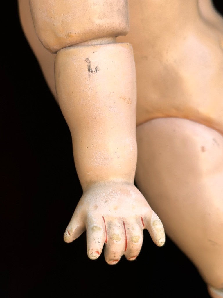 Antique German 14.5” JDK Kestner 211 Bisque Head Doll Toddler Composition Body