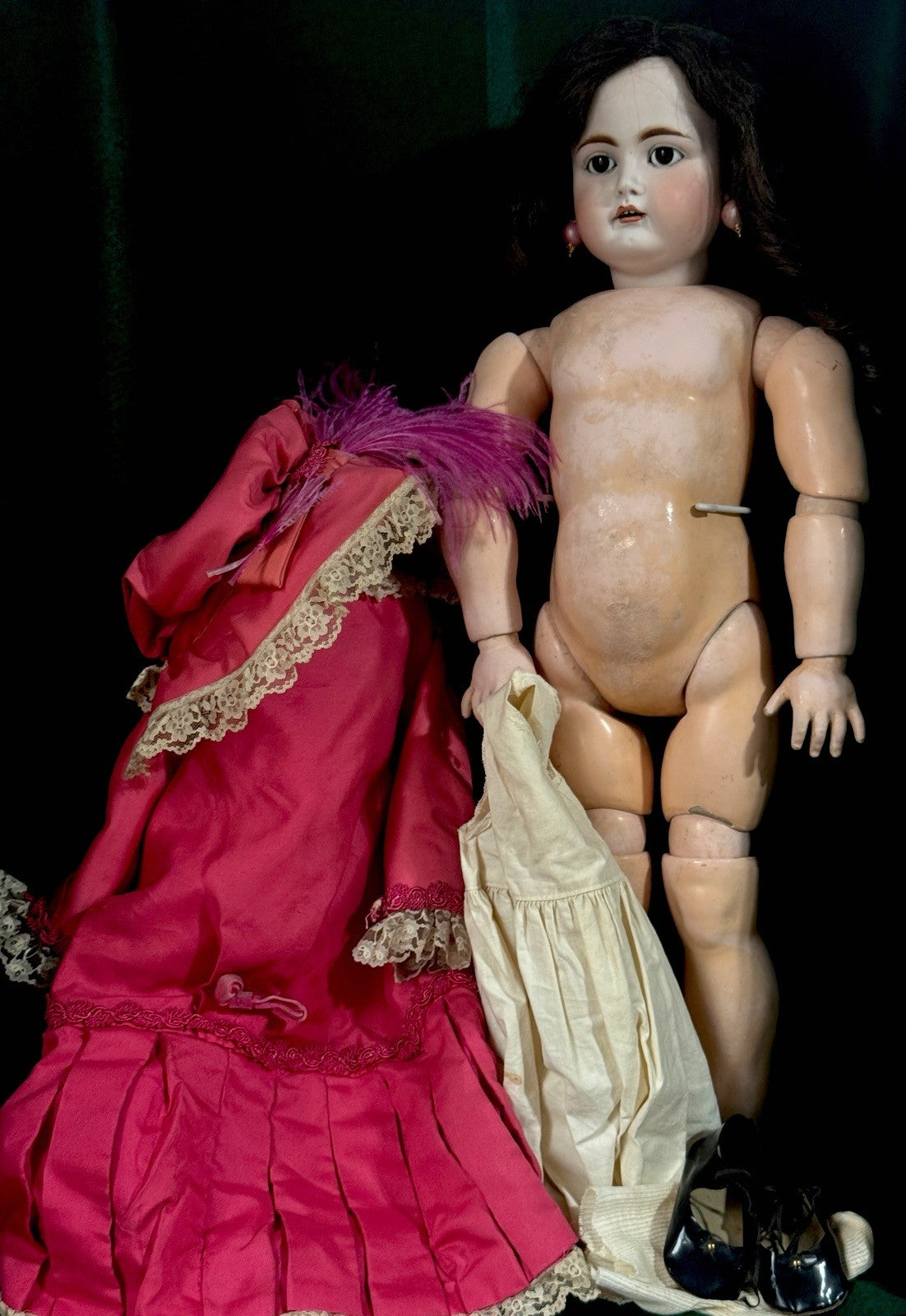 Antique German Kammer & Reinhardt 29” Doll Mold 192 Bisque Head Composition Body