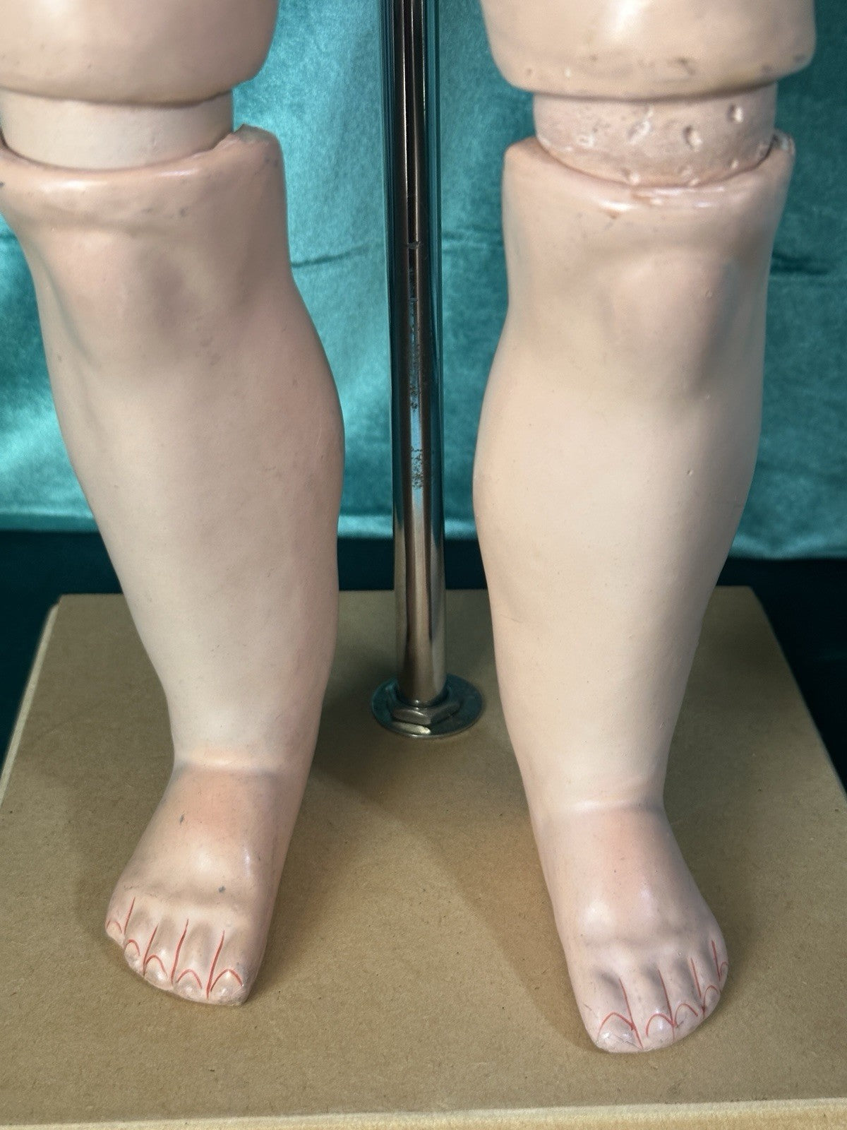 Antique German 28” JDK Kestner 260 74 Bisque Toddler Head Doll Composition Body