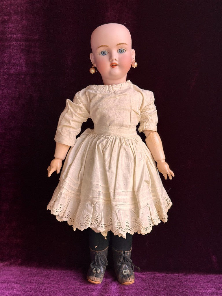 Antique German Kley Hahn Walkure 17.5” Doll Bisque Head Composition Body