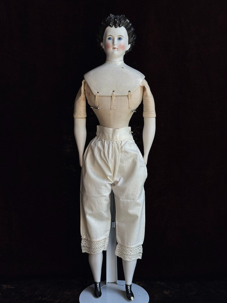 Antique German 20.75” Dornheim, Koch & Fisher Parian Dagmar China Head Doll