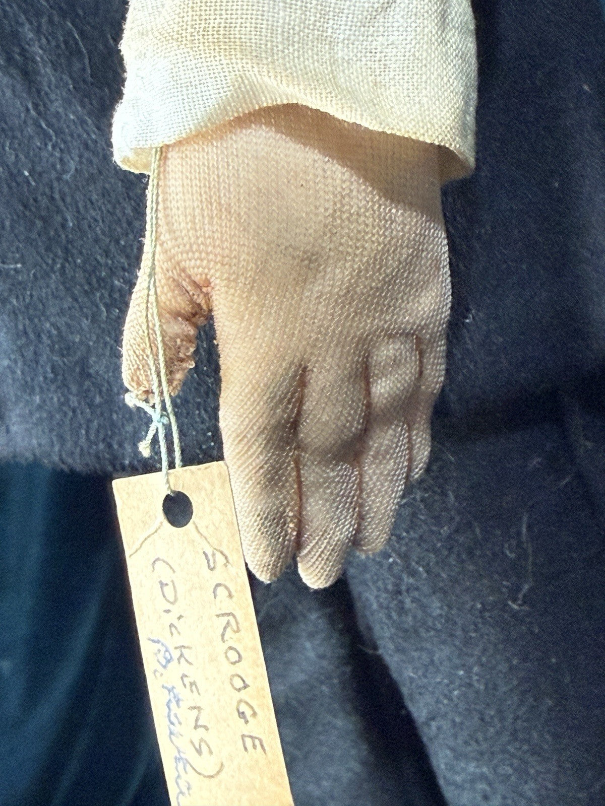 Rare Charles Dickens’ Character Scrooge 20” Stockinette Doll by Bernard Ravca